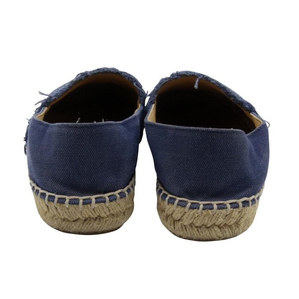 Chanel Espadrille 37 Quilted Linen CC Flats CC-1217P-0005 - Picture 8 of 10